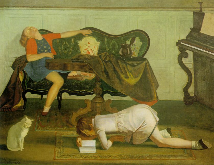 the living room painting balthus