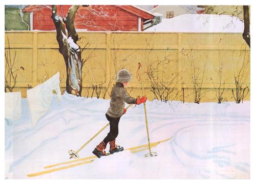The Skier - Carl Larsson