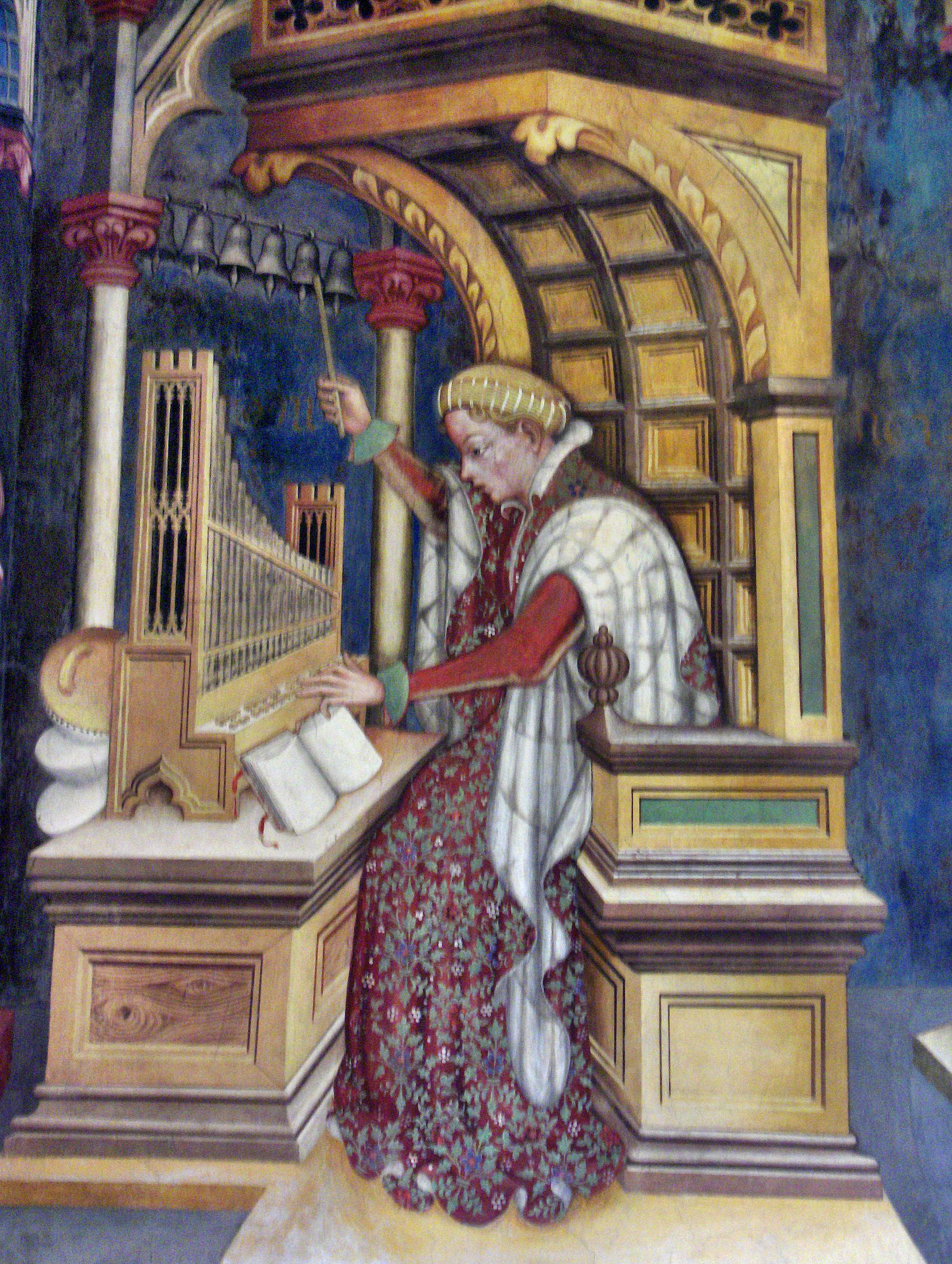 Music, Playing the Organ - Fabriano Gentile da - WikiArt.org