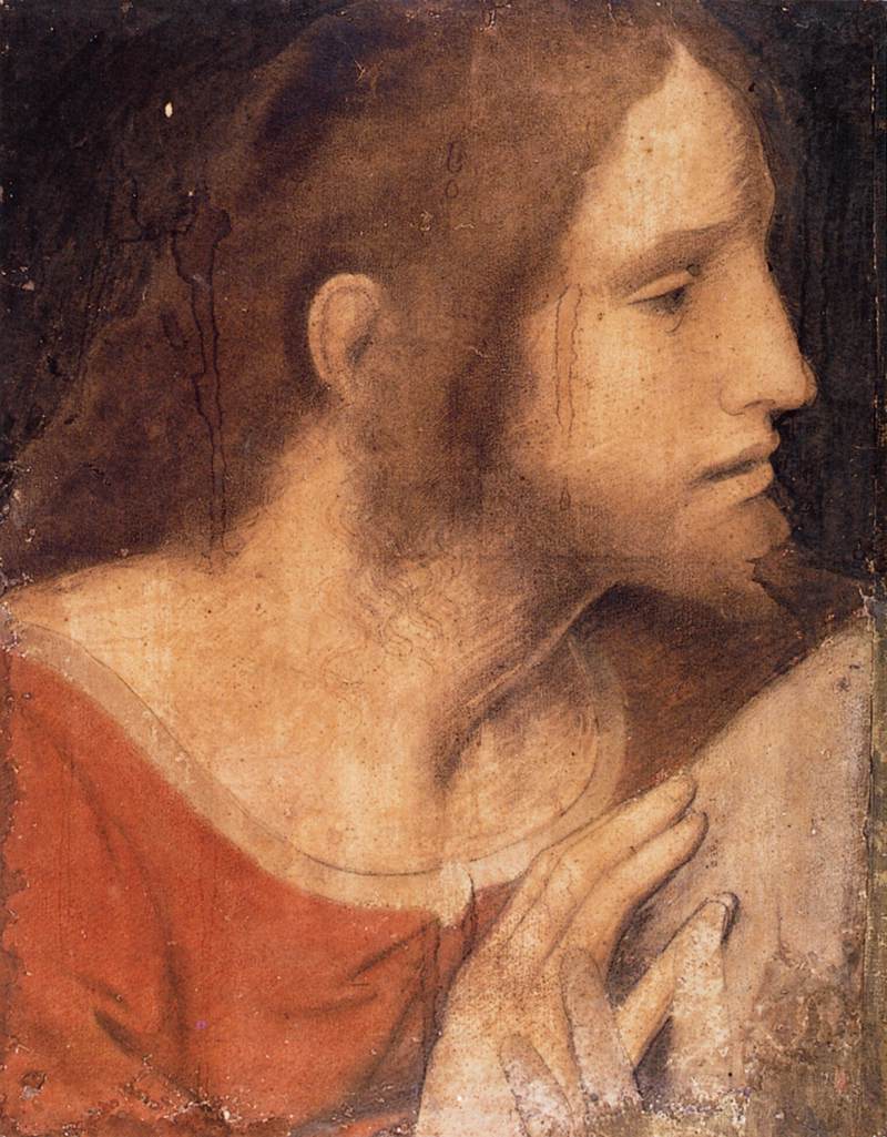 Head of St. James the Less - Leonardo da Vinci - head-of-st-james-the-less