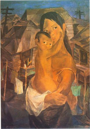 Madonna of the Slums - Vicente Manansala