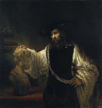 Aristóteles contemplando el busto de Homero - Rembrandt