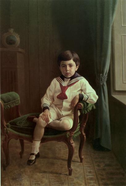 Boy in a Sailor Uniform, 1913 - Kamal-ol-Molk