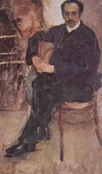 Portrait of An Armenian Artist V. Akhikyan, 1908 - Fedir Krytschewskyj