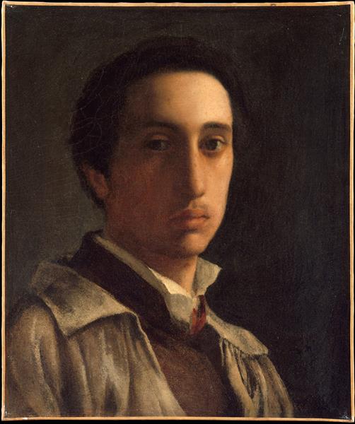 Self-Portrait, 1855 - c.1856 - Эдгар Дега