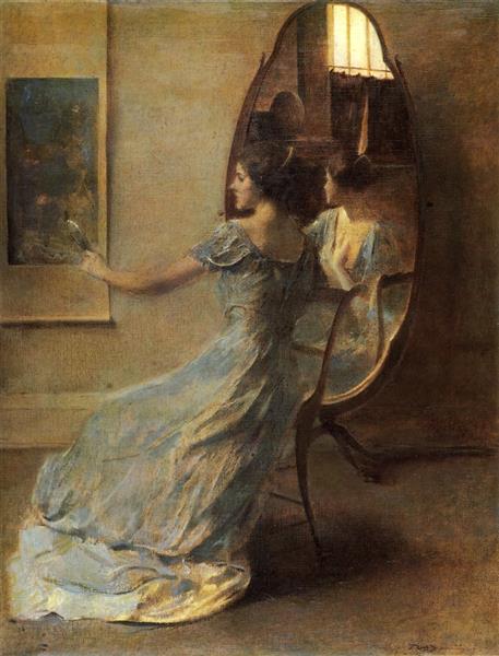 Before the Mirror, 1910 - Thomas Wilmer Dewing