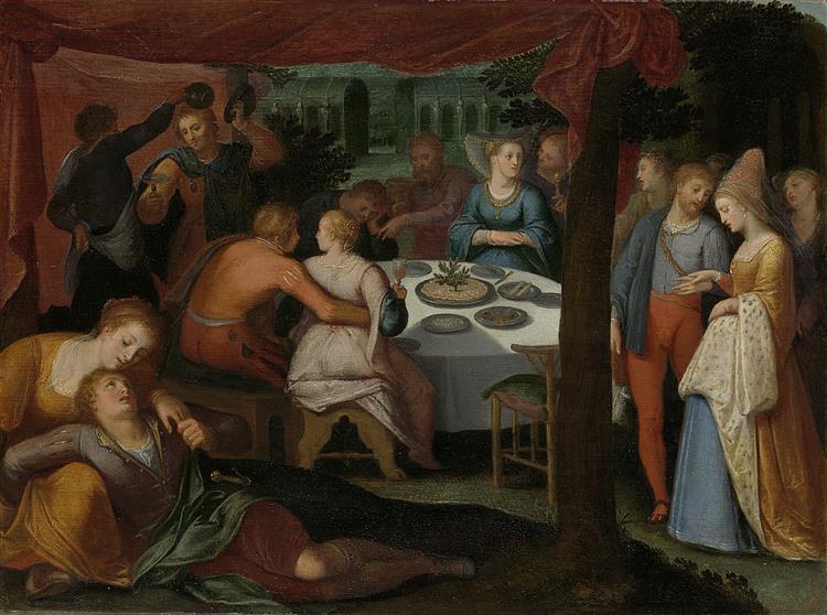 A Dinner in the Forest, 1600 - 1613 - Otto van Veen