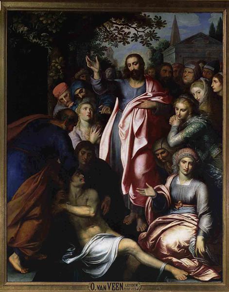 The Raising of Lazarus, 1608 - Отто ван Веен