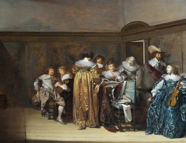 Dutch Cavaliers and Their Ladies Making Music, 1631 - Питер Кодде