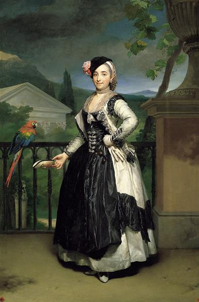 Portrait of Isabel Parrena Arce, Ruiz De Alarcon Y Valdes, Marquesa De Llano, 1770 - Антон Рафаэль Менгс