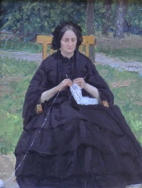 Study for a Lady in Black, 1859 - Каролюс-Дюран