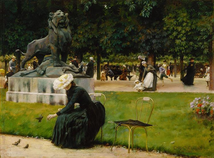 In the Luxembourg Garden, 1889 - Чарльз Кортни Каран