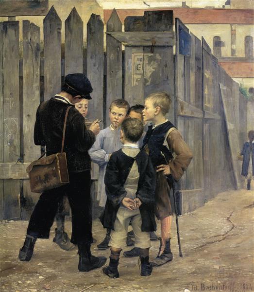 The Meeting, 1884 - Marie Bashkirtseff