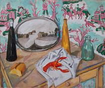 Still Life with Lobster - Michail Fjodorowitsch Larionow