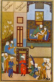 Mihr and Mushtari Marriage - Kamāl ud-Dīn Behzād