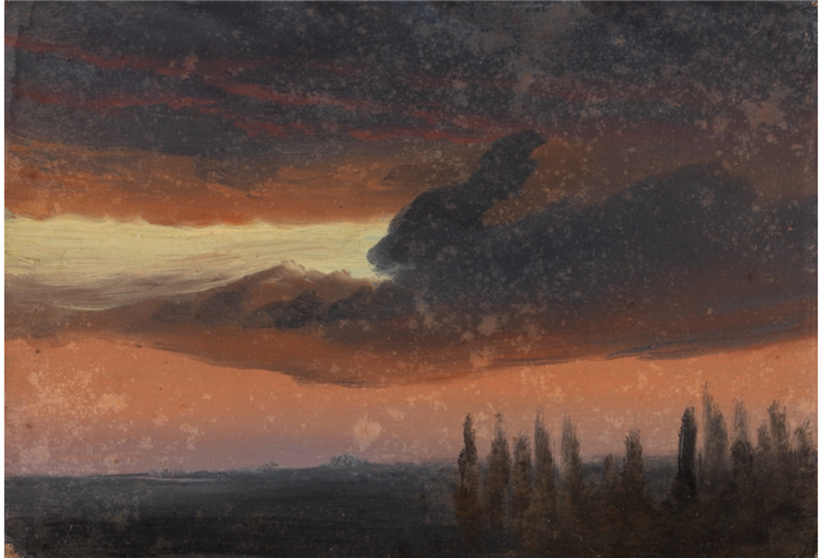 Cloud Study over Poplars - Knud Baade