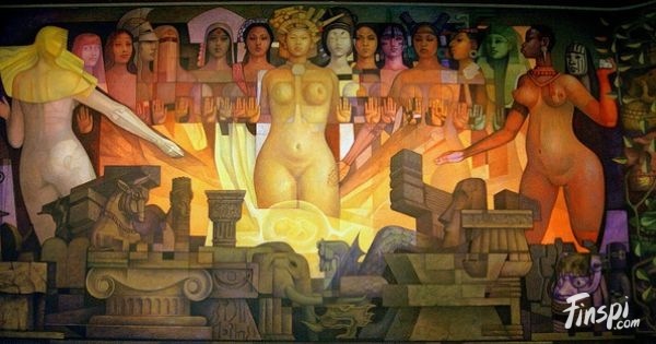 Mural de Jorge Camarena que representa la belleza y diversidad de la sociedad