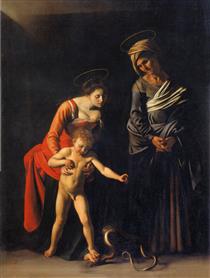 聖母、聖子與聖安娜 - 卡拉瓦喬