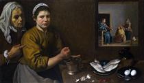 Christ in the House of Mary and Martha - Diego Velazquez