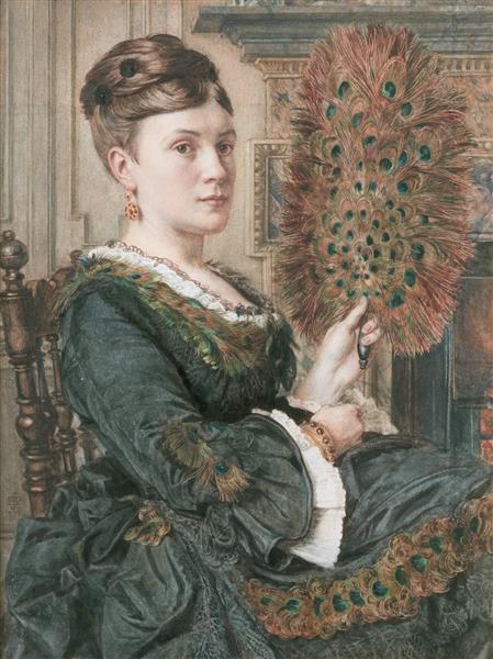 Portrait of Elizabeth Courtauld, 1871 - Эдвард Джон Пойнтер