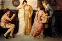 A Youth Relating Tales to Ladies - Simeon Solomon