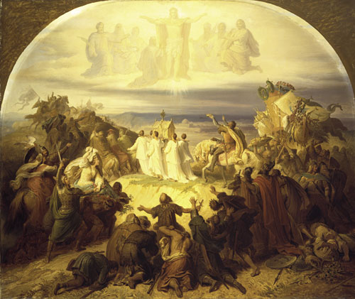 Die Kreuzfahrer Vor Jerusalem - Вильгельм фон Каульбах