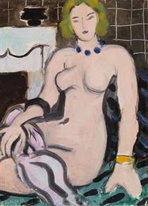 Nude with a Blue Necklace - Анри Матисс
