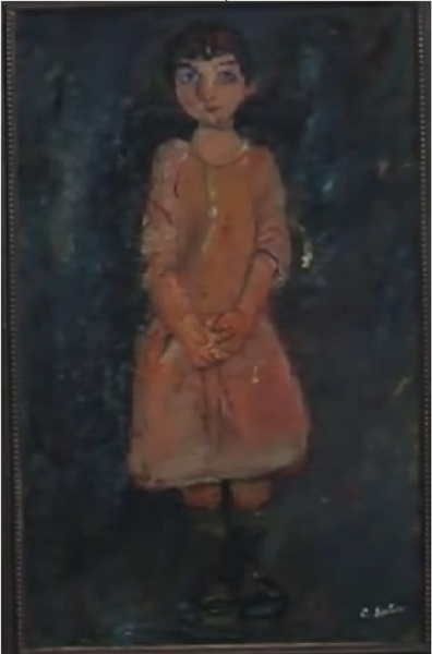 Little girl in pink, c.1928 - Хайм Сутін