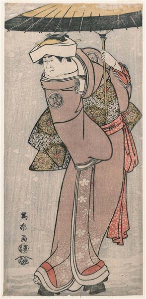 Kabuki Actor Nakayama Tomisaburō I as Ohisa, Wife of Sazanami Tatsugorō, Actually Teriha, the Younger Sister of Sadatō, 1794 - Tōshūsai Sharaku