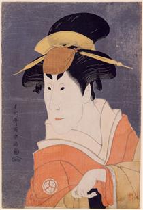 Kabuki Actor Osagawa Tsuneyo II, Possibly in the Rôle of Ippei's Sister Osan - Тосюсай Сяраку