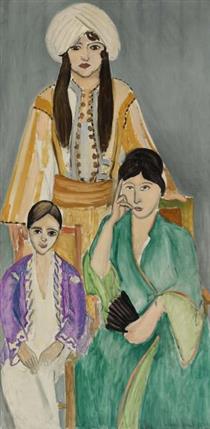 Three Sisters with Grey Background - Henri Matisse
