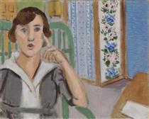 Woman and Screen - Henri Matisse