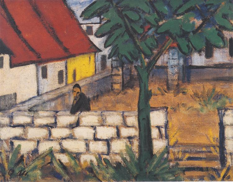 Bauerngehöft in Frankreich, 1916 - Otto Mueller