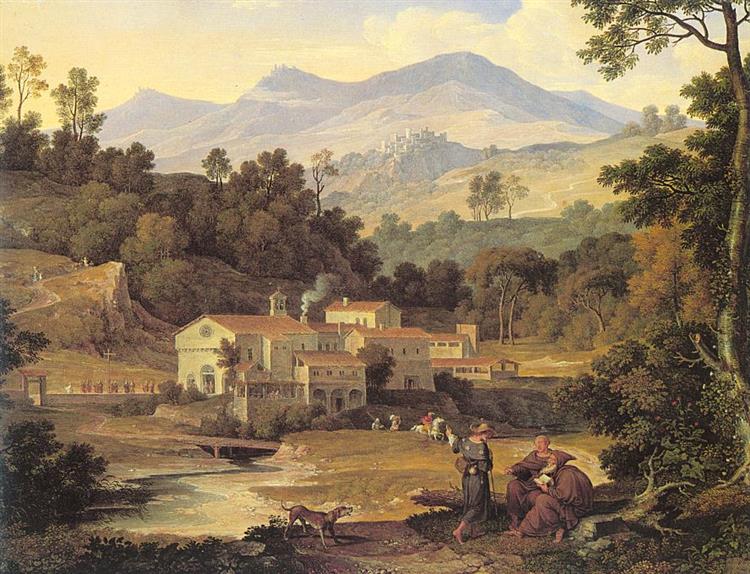 Das Franziskuskloster in Den Sabiner Bergen, 1839 - Joseph Anton Koch