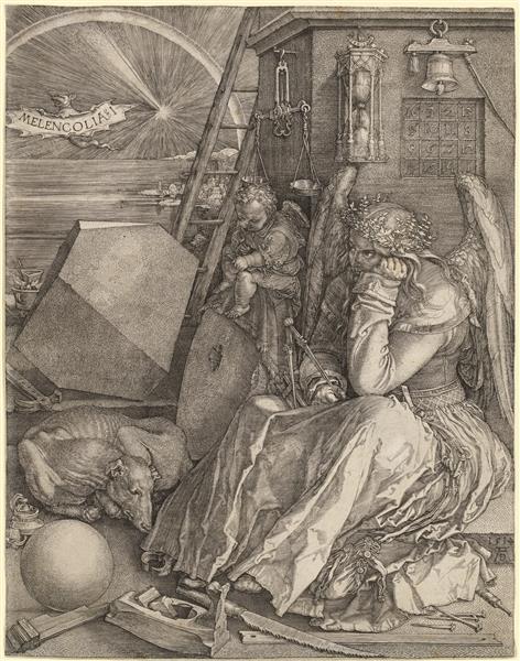 Меланхолия, 1514 - Альбрехт Дюрер