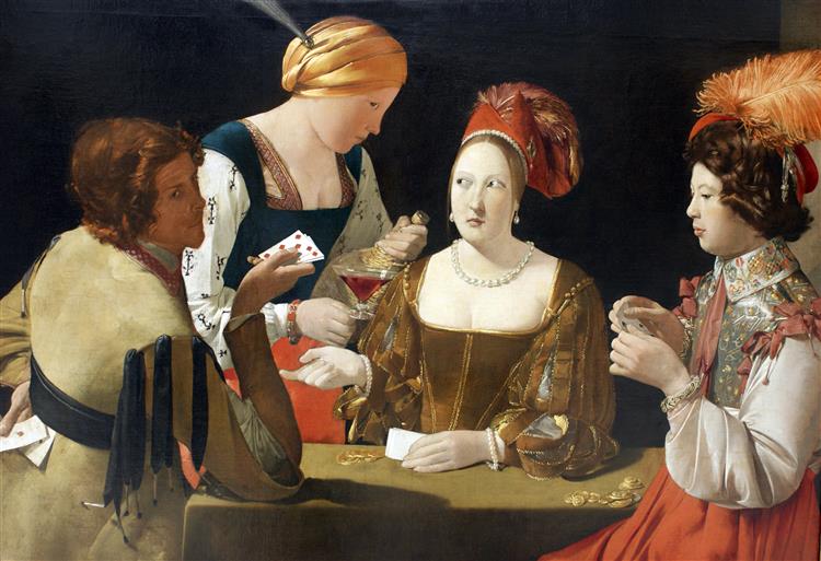 The Cheat with the Ace of Diamonds, 1635 - Georges de la Tour