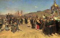 Religious Procession in Kursk - Iliá Repin