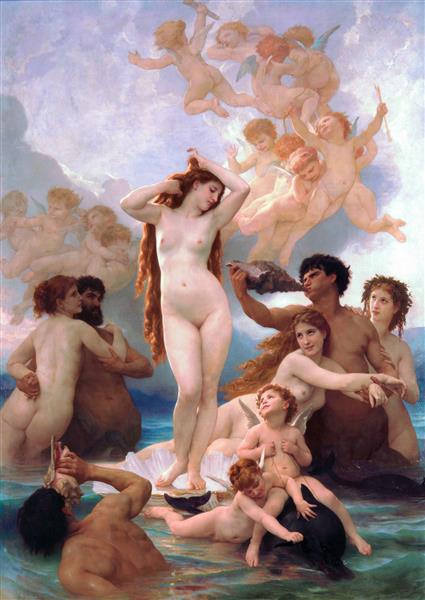 El nacimiento de Venus, 1879 - William-Adolphe Bouguereau