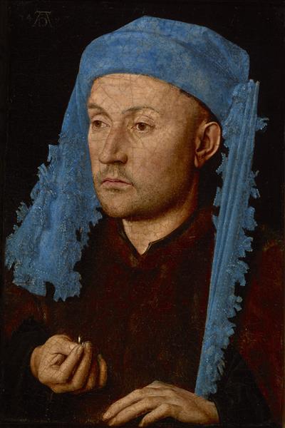 Man in a Blue Turban, 1430 - 1433 - Jan van Eyck - WikiArt.org