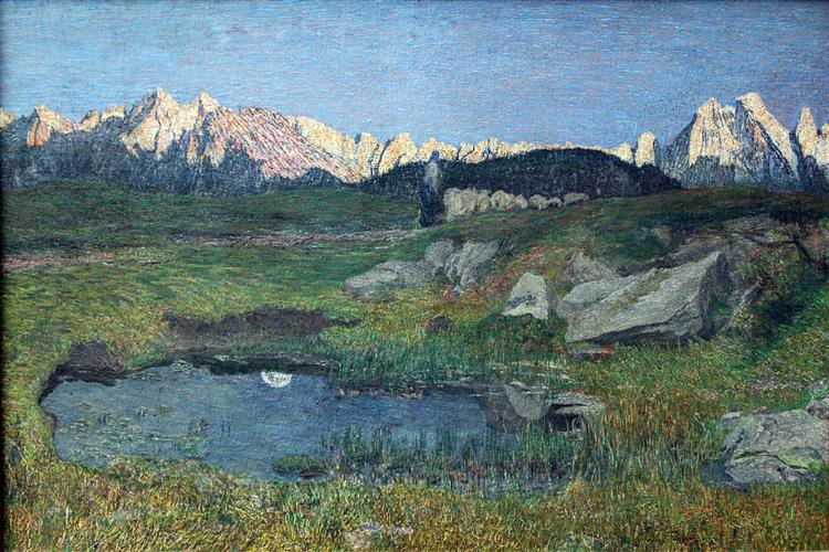Alpine Landscape at Sunset, 1897 - 喬瓦尼·塞岡蒂尼