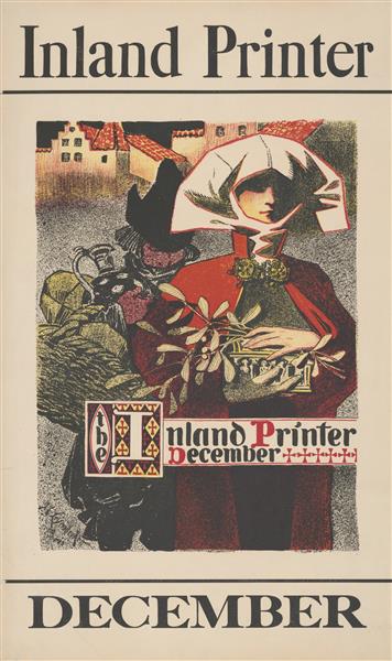 Poster for a December Issue of the Inland Printer Magazine, 1900 - Joseph Christian Leyendecker