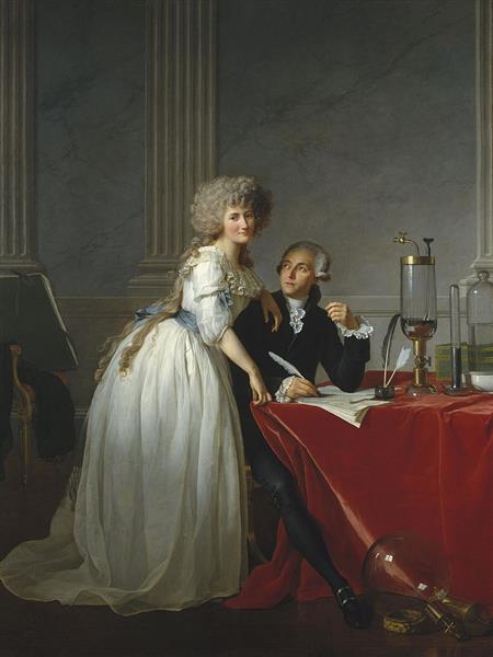 Retrato de Antoine Lavoisier e sua mulher, 1788 - Jacques-Louis David
