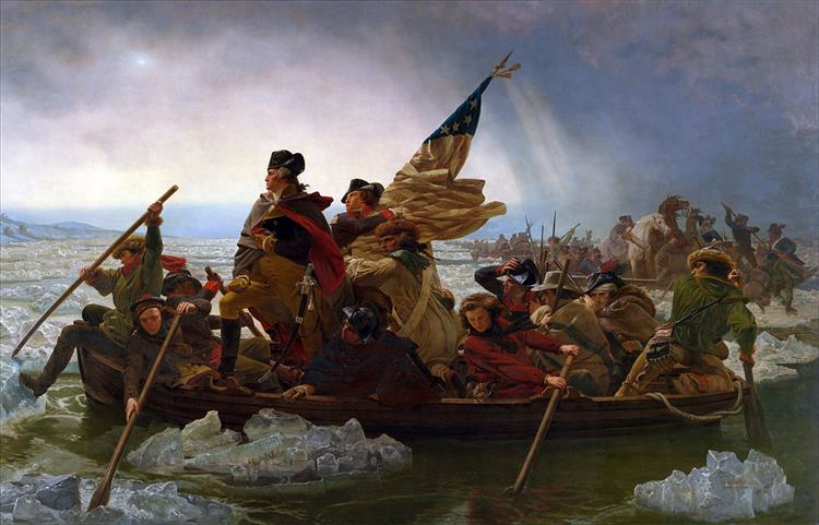Washington Crossing the Delaware, 1851 - 埃玛纽埃尔·洛伊茨