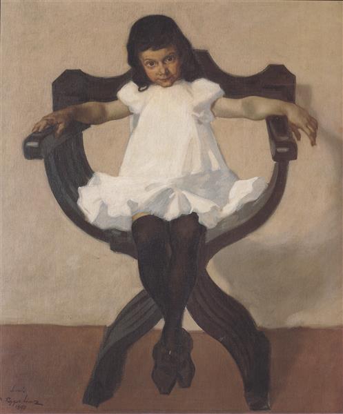 Porträt Lorli, 1907 - Альбін Еггер-Лінц