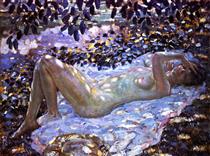 Nude in Dappled Sunlight - Frederick Carl Frieseke
