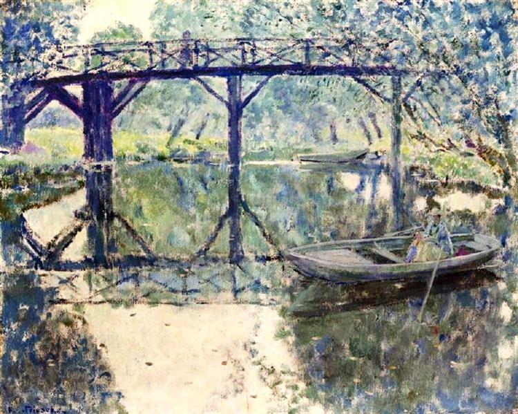 The Bridge, Giverny, c.1910 - Фридрих Карл Фриске