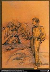 The famine of 1916 - Hossein Behzad