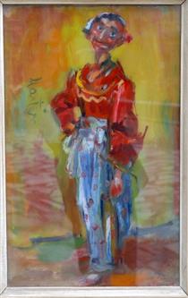 Gypsy woman with a red blouse - Nikola Martinoski