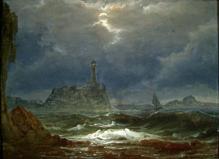 The Lighthouse, 1845 - Peder Balke