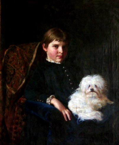 Portrait of L. Rukavishnikova, 1887 - Nikolai Dmitriyevich Kuznetsov